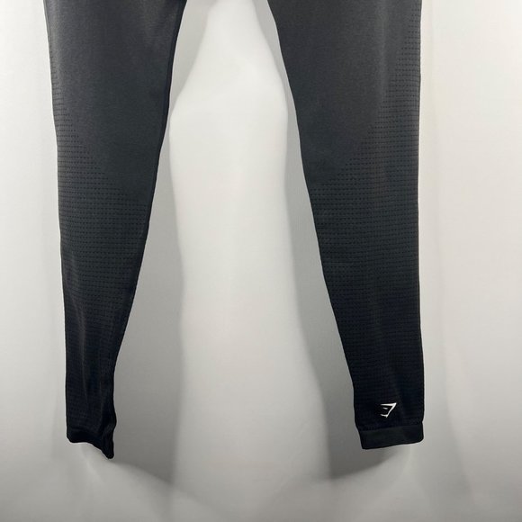 Gymshark Vital Seamless 2.0 High Waist Train Leggings Pants Size XXL Black Marl - Picture 8 of 9